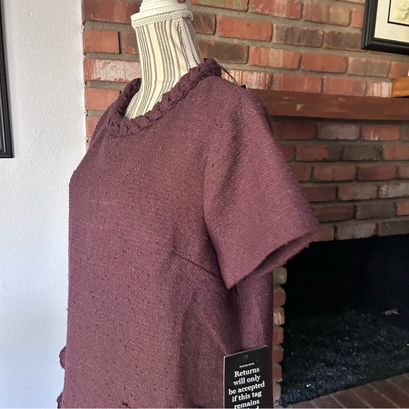 NWT Tuckernuck Tweed Jackie Dress in Wine Tasting Maroon Sz XXL - Picture 6 of 8